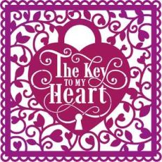 key to my heart valentines card
