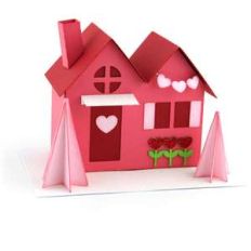 3d house valentine