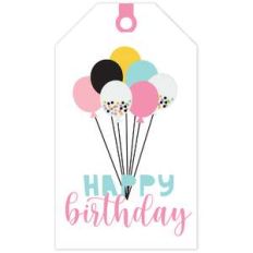 balloon birthday tag