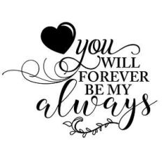 you will forever be my always