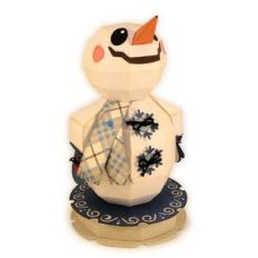 snowman 3d up gazer figure