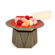 top hat 3d mini candy cup