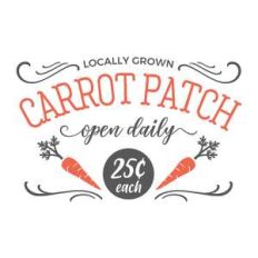 locally grown carrot patch