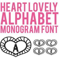 cg heart lovey monogram