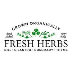 fresh herbs sign