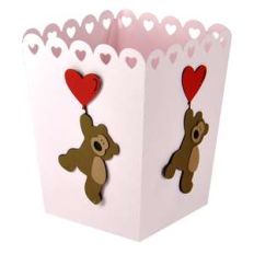teddy balloon popcorn treat box
