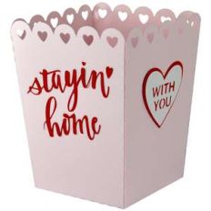 stayin' home popcorn treat box