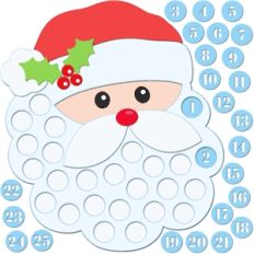 advent calendar santa beard