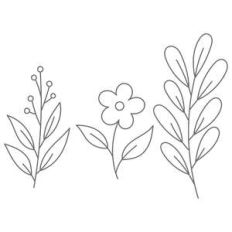 flowers and leaves