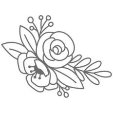 rose and flower swag