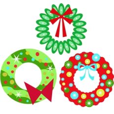 retro wreathes