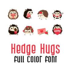 hedge hugs full color font