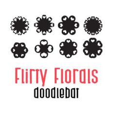 flirty florals doodlebat