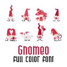 gnomeo full color font