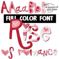 rise of romance color font