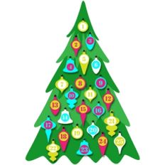 advent calendar christmas tree