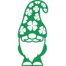 gnome with shamrocks hat