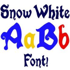 snow white font
