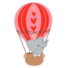 elephant in hearts hot air balloon
