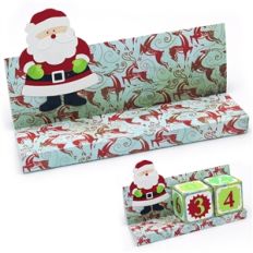 3d advent calendar block stand