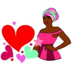 black woman valentine