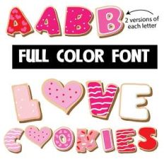 love cookies color font