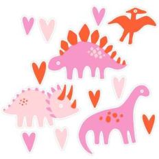 dino valentine stickers