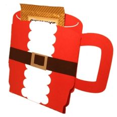santa hot chocolate holder