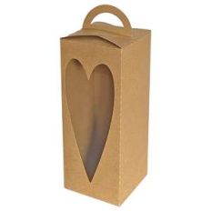 fold over tall box with heart window