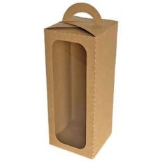 fold over tall box with rectangle window