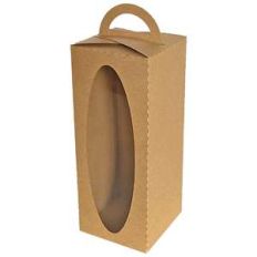 fold over tall box with oval window