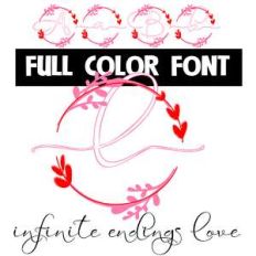 infinite endings love color font