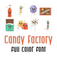 candy factory full color font