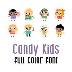 candy kids full color font