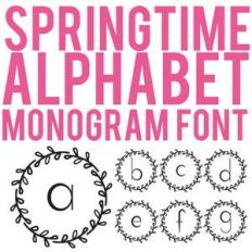 cg springtime monogram