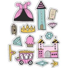 ml princess print stickers