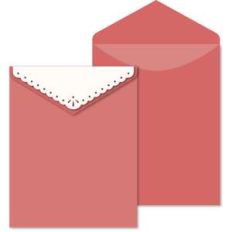 envelope doily flap card