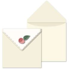 envelope rosebuds scallop flap