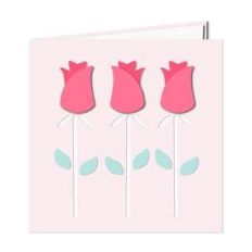 3 roses card