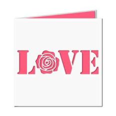 love word rose cad