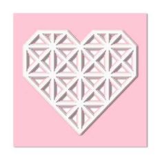 layered geometric heart