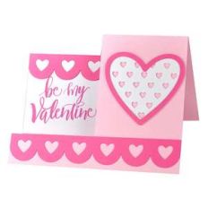 be my valentine side step card