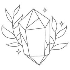crystal foliage arrangement