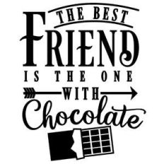 best friend one with chocolate