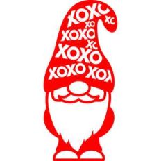 gnome with xoxo hat