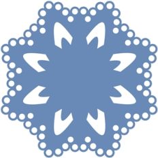 scalloped eyelet doily