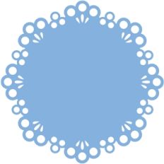 scalloped eyelet doily