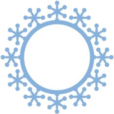 simple snowflake wreath