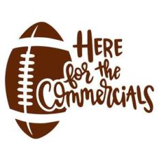 here for the commercials football