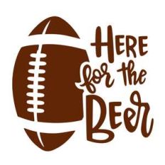 here for the beer football